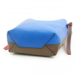 Pre Owned Celine Tri Color Leather Twisted Cabas Tote