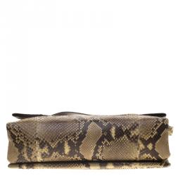 Pre Owned Celine Beige Python Blade Shoulder Bag