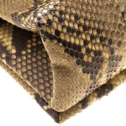 Pre Owned Celine Beige Python Blade Shoulder Bag