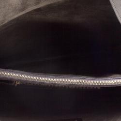 Pre Owned Celine Dark Grey Leather Blade Shoulder Bag