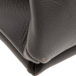 Pre Owned Celine Dark Grey Leather Blade Shoulder Bag