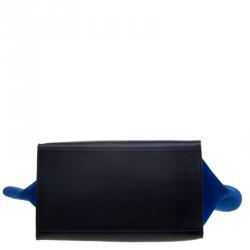 Pre Owned Celine Tri Color Leather and Suede Medium Trapeze Tote