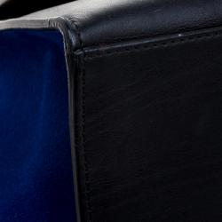 Pre Owned Celine Tri Color Leather and Suede Medium Trapeze Tote