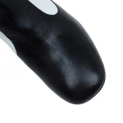 Pre Owned Celine Two Tone Leather Tall Boots Size 38.5 