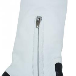 Pre Owned Celine Two Tone Leather Tall Boots Size 38.5 