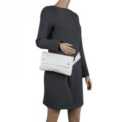 Pre Owned Celine White Leather Bum Waist Bag