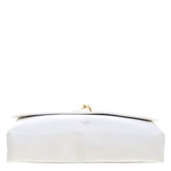 Pre Owned Celine White Leather Bum Waist Bag