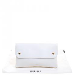 Pre Owned Celine White Leather Bum Waist Bag