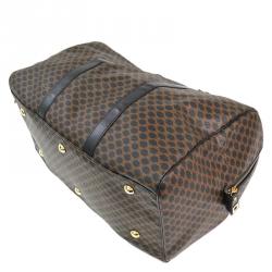 Pre Owned Celine Black/Brown Macadam Canvas Suitcase