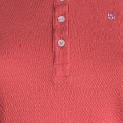 مملوكة مسبقًا CH Carolina Herrera Pink Short Sleeve Polo T-Shirt L