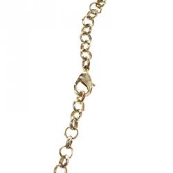 Pre Owned قلادة كارولينا هيريرا قلب راتنج ذهبية اللون