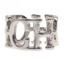 Pre Owned CH Carolina Herrera Silver Ring Size 53
