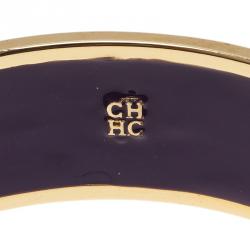 Pre Owned CH Carolina Herrera Orange Bangle Bracelet