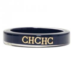 Pre Owned Carolina Herrera CH Blue Resin Bangle Bracelet