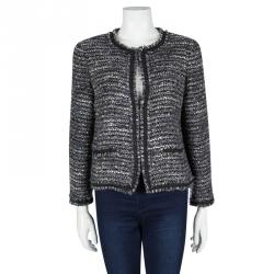 Pre Owned CH Carolina Herrera Multicolor Boucle Jacket L