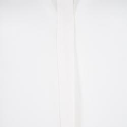 مملوكة مسبقًا بلوزة سي أتش كارولينا هيريرا حرير كريمي بكشكشة مزينة L