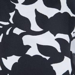 مملوكة مسبقًا فستان سهرة سي أتش كارولينا هيريرا مونوكرومي مطبوع بظهر مكشوف بلا أكمام M