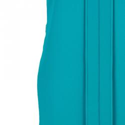 Pre Owned CH Carolina Herrera Blue Sleeveless Paneled Dress S