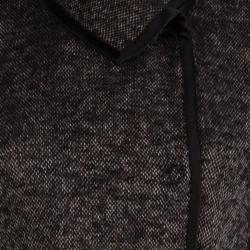 Pre Owned CH Carolina Herrera Brown Textured Belted Overcoat M