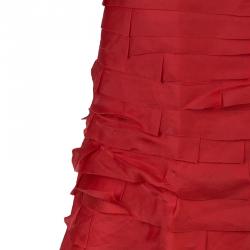 Pre Owned CH Carolina Herrera Taffeta Maxi Skirt L