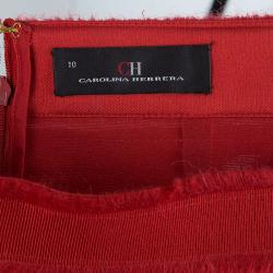 Pre Owned CH Carolina Herrera Taffeta Maxi Skirt L