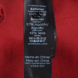 Pre Owned CH Carolina Herrera Taffeta Maxi Skirt L