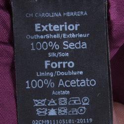 Pre Owned CH Carolina Herrera Printed Long Sleeve Maxi Dress M