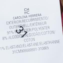 Pre Owned فستان  سي أتش كارولينا هيريرا وردي بنقشة الفهد بدون أكمام L