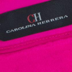 Pre Owned CH Carolina Herrera Pink Silk Pleated Skirt M