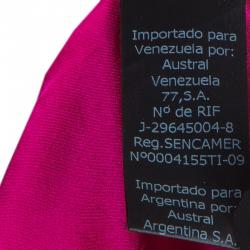 Pre Owned CH Carolina Herrera Pink Silk Pleated Skirt M