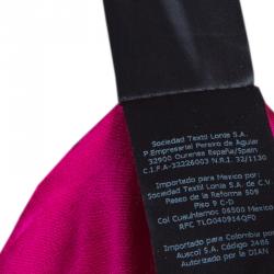 Pre Owned CH Carolina Herrera Pink Silk Pleated Skirt M