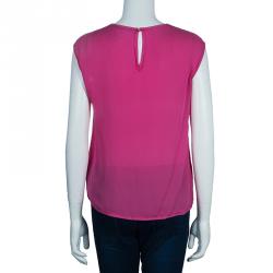 مملوكة مسبقًا توب سي أتش كارولينا هيريرا حرير وردي S