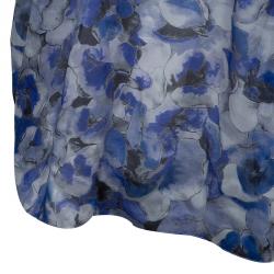 Pre Owned CH Carolina Herrera Lavender Printed Wrap Maxi Dress S