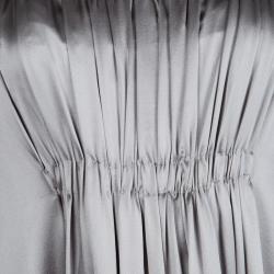 مملوكة مسبقًا فستان سهرة سي أتش كارولينا هيريرا حرير فضي بدون حمالات M