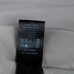 مملوكة مسبقًا فستان سهرة سي أتش كارولينا هيريرا حرير فضي بدون حمالات M