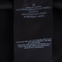 Pre Owned CH Carolina Herrera Black Bow Detail Wide Leg Trousers M