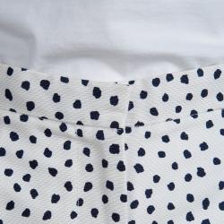 Pre Owned CH Carolina Herrera White Dotted Trousers M