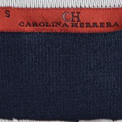 مملوكة مسبقًا توب سي أتش كارولينا هيريرا بفيونكة تريكو أزرق كحلي S