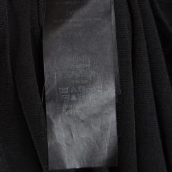 Pre Owned فستان سي أتش كارولينا هيريرا أسود بفيونكة مزينة بلا أكمام XS