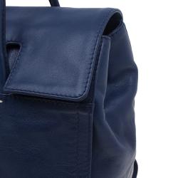 Pre Owned CH Carolina Herrera Blue Leather Tote