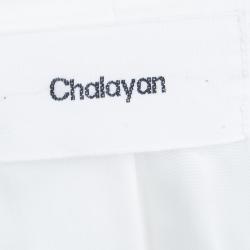 Chalayan Off White Draped Collar Detail Blazer M