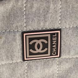 Chanel Grey Cotton Blend CC Logo Sport Waist Bag