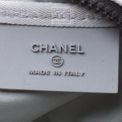 Chanel Grey Cotton Blend CC Logo Sport Waist Bag