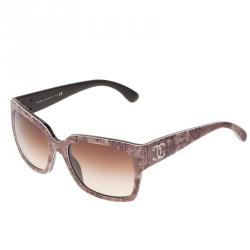 Pre Owned Chanel Printed CC Logo Sunglasses