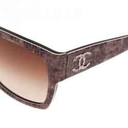 Pre Owned Chanel Printed CC Logo Sunglasses