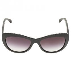 Chanel Black 6038 Pearl Embellished Cat Eye Sunglasses