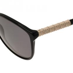 Pre Owned Chanel Black 5207 Studded Cat Eye Sunglasses