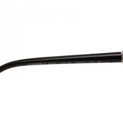 Pre Owned Chanel Black 5207 Studded Cat Eye Sunglasses