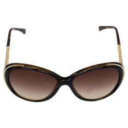 Pre Owned Chanel Tortoise 6037 Round Sunglasses