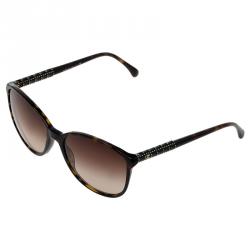 مملوكة  مسبقًا Chanel Tortoise 5207 Studded Cat Eye Sunglasses